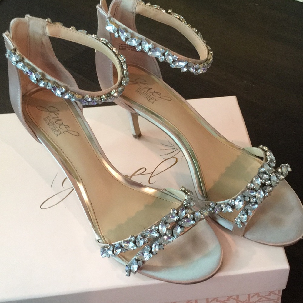 Jeweled heels. Size 8
